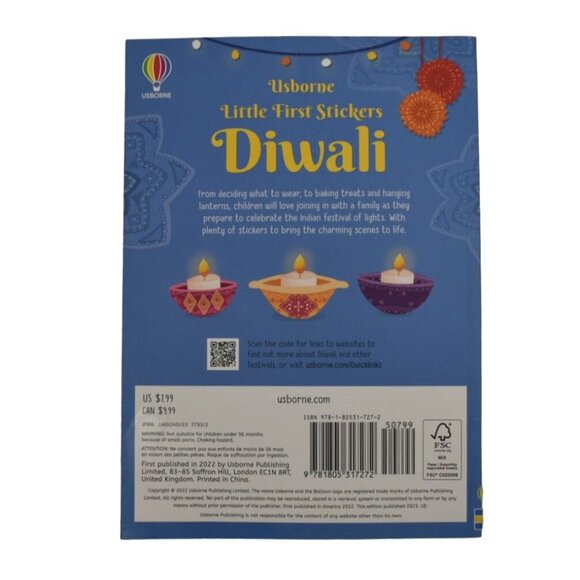 Diwali Book Set Peppa Pig Usborne 1st Stickers Diwali The Best Diwali Ever - Picture 7 of 7